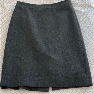 JCrew Charcoal wool pencil skirt